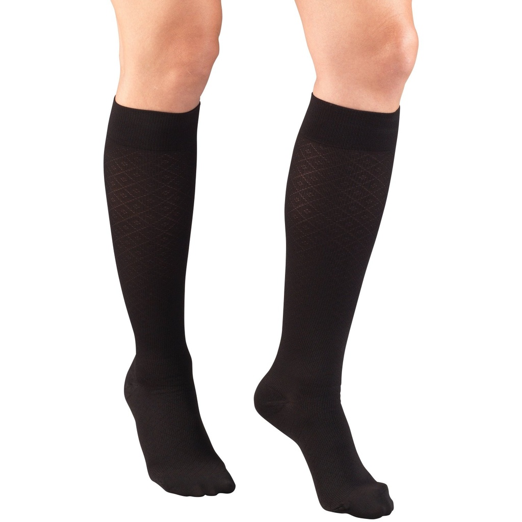 Ladies Knee High Pattern Socks 15-20mmHg 1