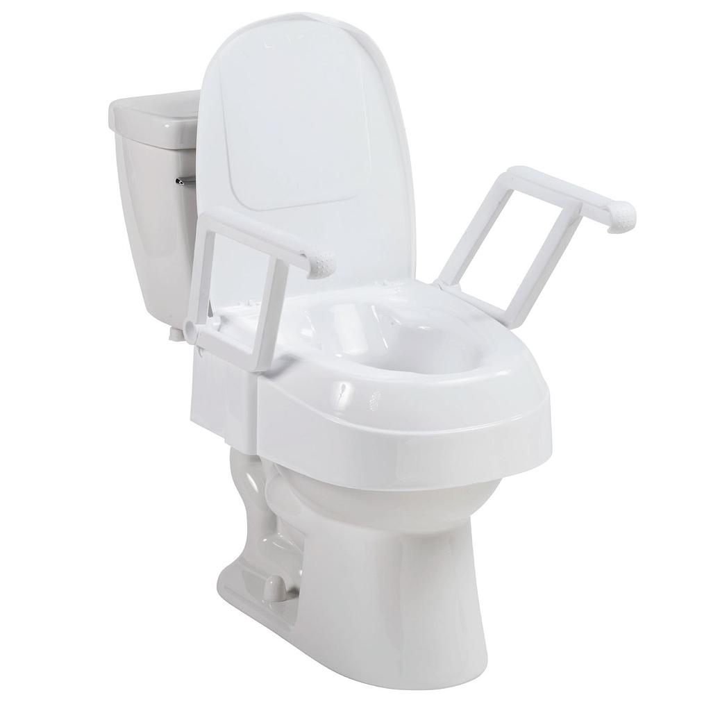 Universal Adjustable Raised Toilet Seat with Arms