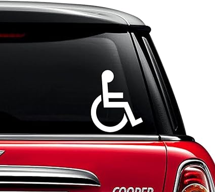 Handicap Wheelchair Sticker for Vehicle
