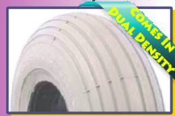 10&quot;x3&quot; (260x85 mm) Foam Filled Tire w/Ribbed (Smooth) Tread (specify black or gray)(for front of scooters only) 3.00-4