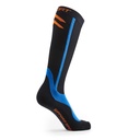 UNISEX 20-30 mmHg COMPRESSION Sports Socks BLACK w/BLUE ACCENTS