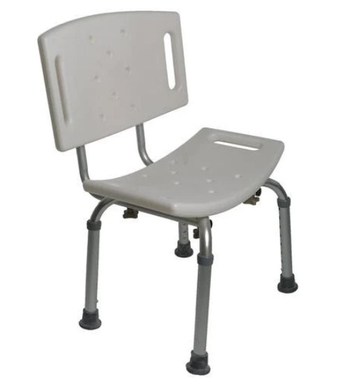 Airway Adjustable (14-21&quot;) Shower Chair w Backrest