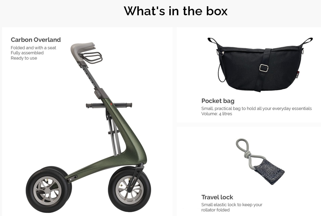 ByAcre Overland Carbon Fibre Rollator