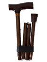 Adjustable Folding Travel Cane w/Fritz Handle