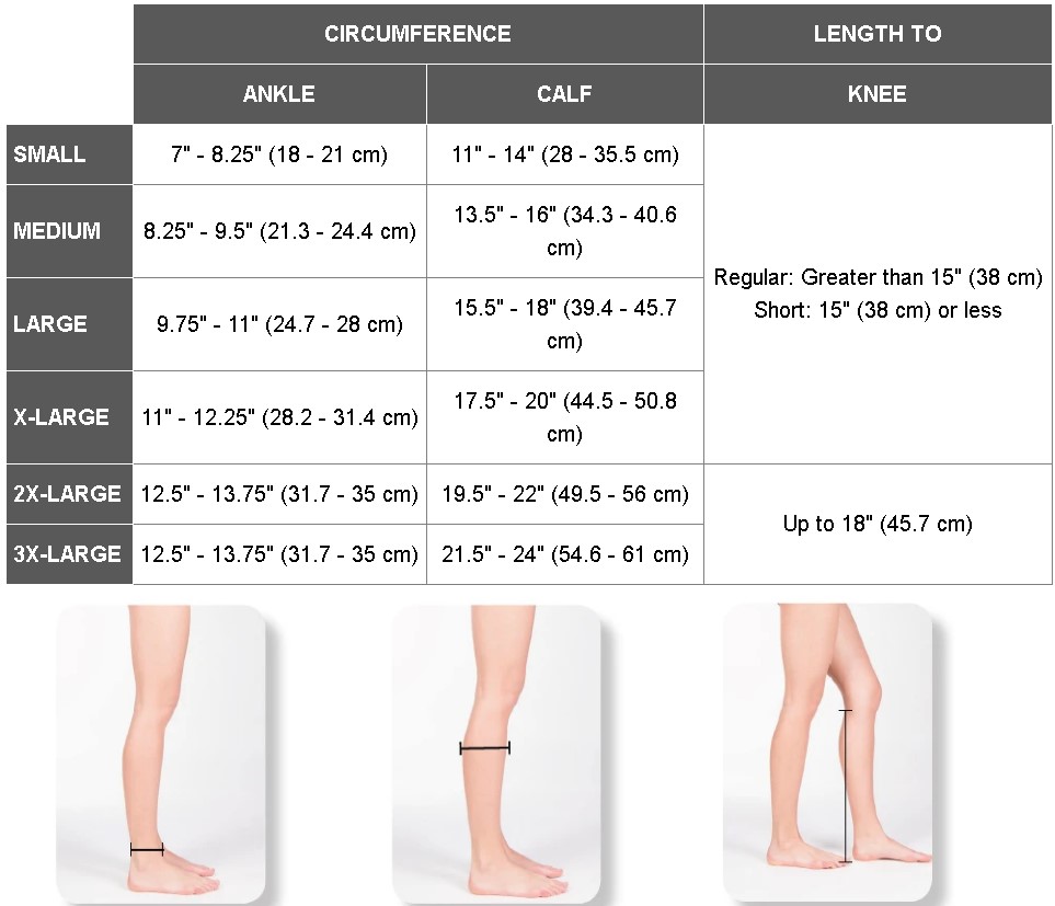 Truform Support Stockings Knee-High Closed Toe 18 mmHg
