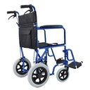 Invacare Great Big Wheel Aluminum Transport Wheelchair with 8&quot; Front Wheels &amp; 12&quot; Rear Wheels