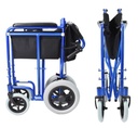 Invacare Great Big Wheel Aluminum Transport Wheelchair with 8&quot; Front Wheels &amp; 12&quot; Rear Wheels