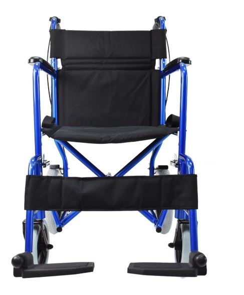 Invacare Great Big Wheel Aluminum Transport Wheelchair with 8&quot; Front Wheels &amp; 12&quot; Rear Wheels