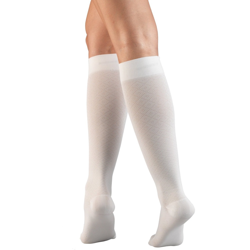 Ladies Knee High Diamond Pattern Socks 15-20mmHg