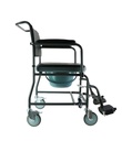 Mobile Steel Commode w/Wheels 2