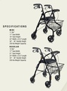 Sprite Type 2 Rollator Walker, Black