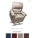 LC107 Medium Lift and Recline Chair, Footrest Extension  3