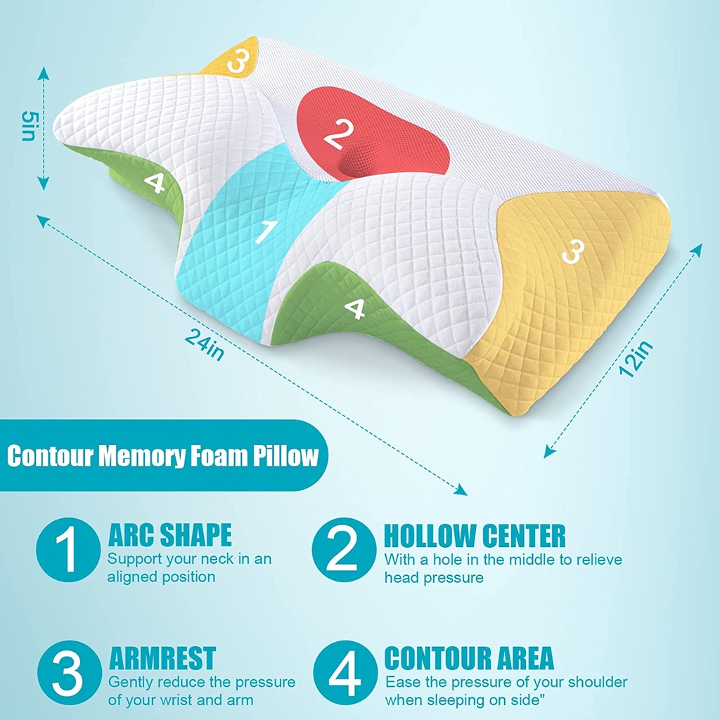 Cervical Contour Memory Foam Pillow