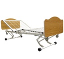 Joerns WeCare Full-Electric Bed, Maple Ends and Half Rails (Includes PrevaMatt Console  Mattress)