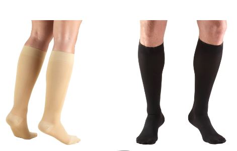 TruForm SHORT Knee High Compression Stockings 20-30mmHg Soft Top (pair)