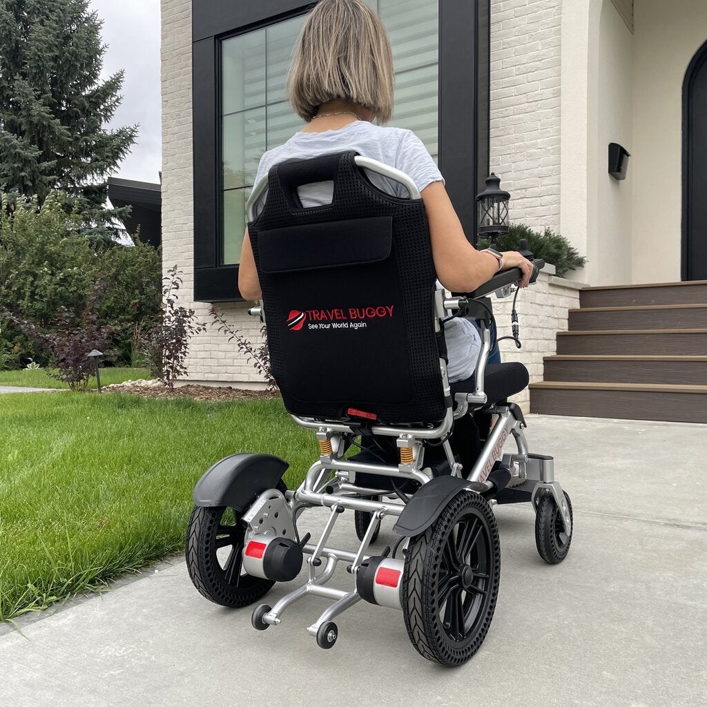 VISTA Travel Buggy Foldable Power Chair w/Standard Black Seat