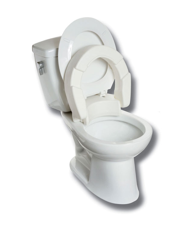 4&quot; Raised Toilet Seat Hinged for Regular Toilet Bowl