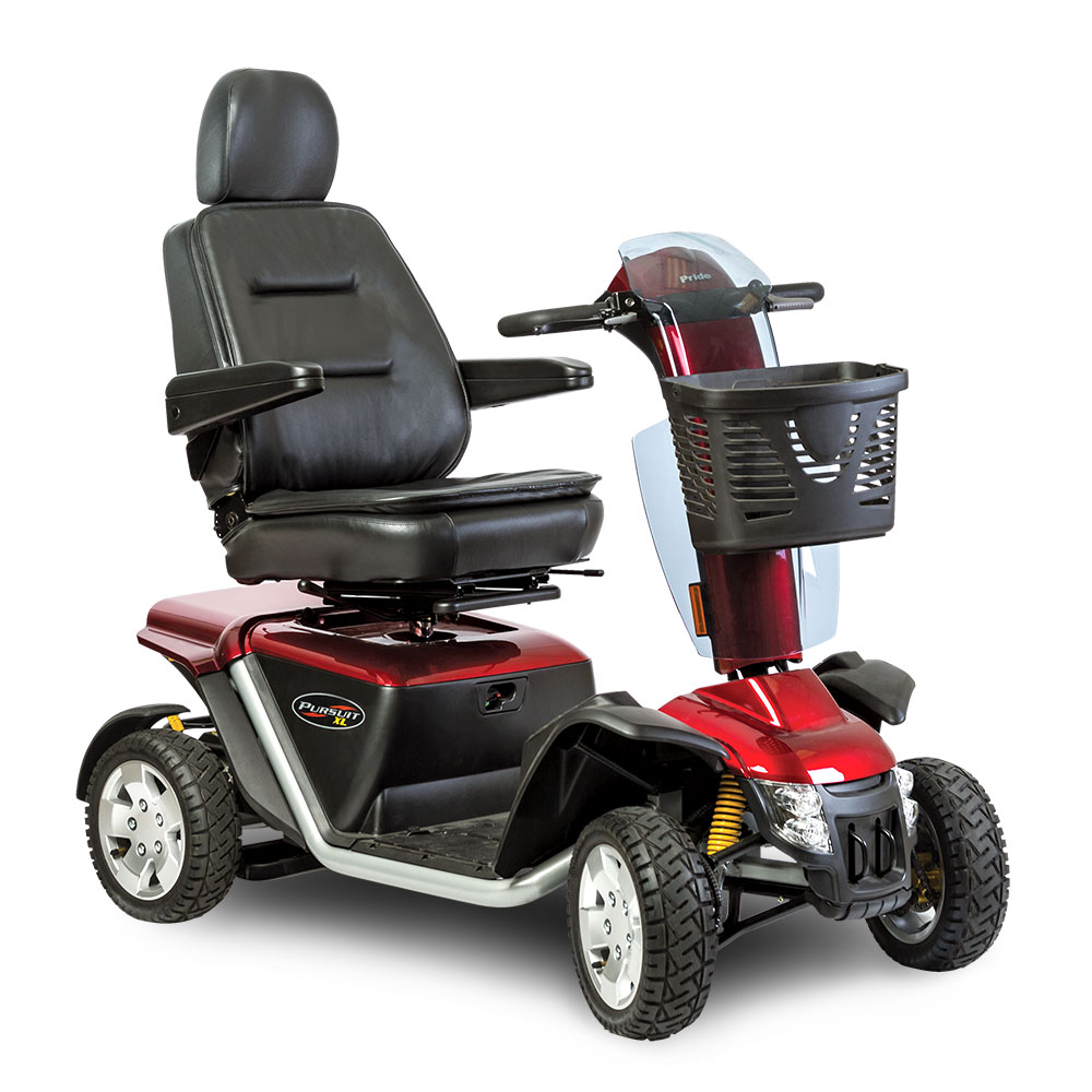 Pride Pursuit XL 4 Wheel Scooter (requires 2x G24 batteries, not included)