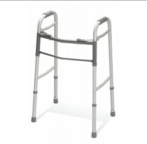 Adult Folding Aluminum Walker Red Dot Palm Release
