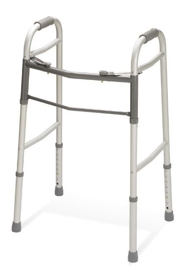 Youth Folding Aluminum Walker Red Dot Palm Release