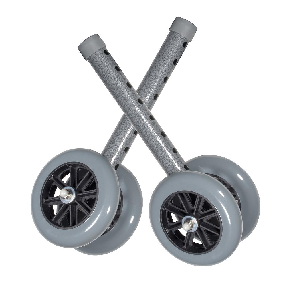 Bariatric Folding Walker Wheels 5&quot; Double