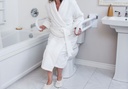 PT Advantage Rail Hinged 28&quot; Flip-up Toilet Support Rail Grab Bar White
