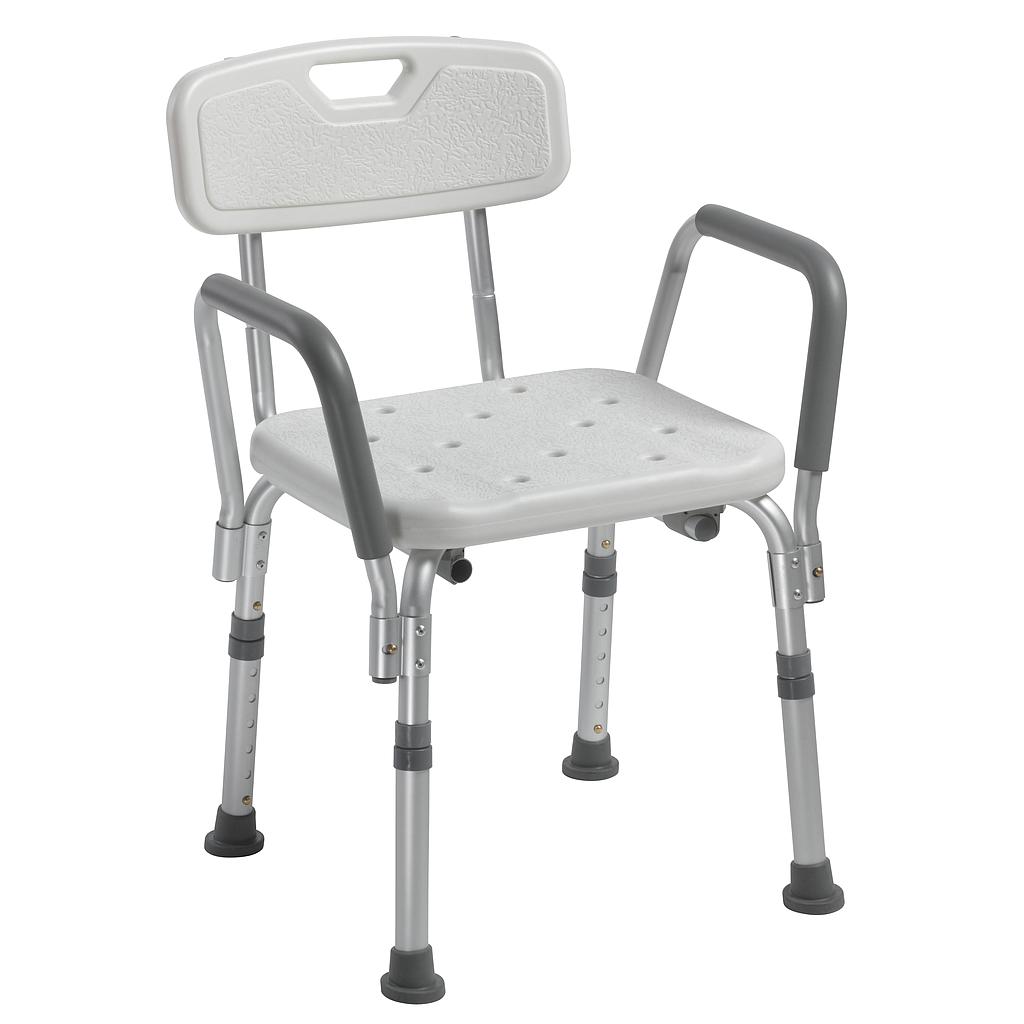 Dv KD Bath Chair W/ Removeable Back and Arms