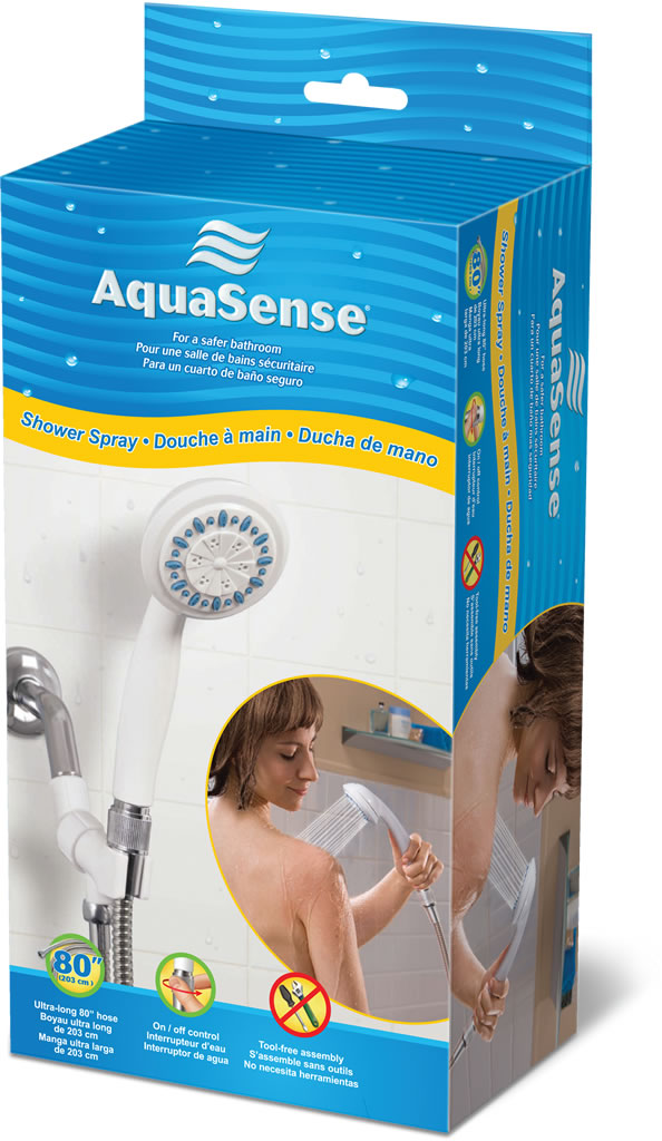 Aquasense Hand Held Shower With 80" Hose