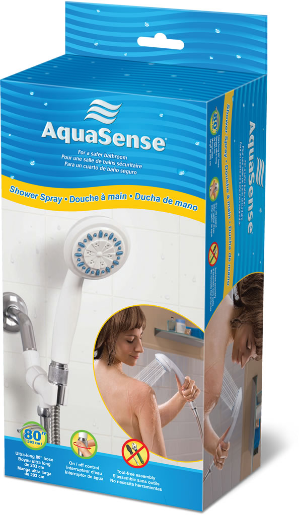 Aquasense Hand Held Shower With 80&quot; Hose