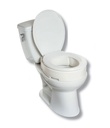 MHC 3.5&quot; Hinged Raised Toilet Seat Elevator for Round (Std)Toilet