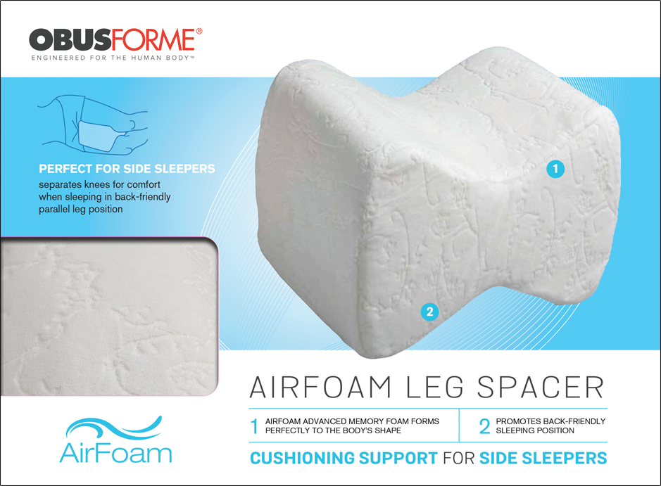 Knee & Leg Spacer Pillow w/Memory Foam