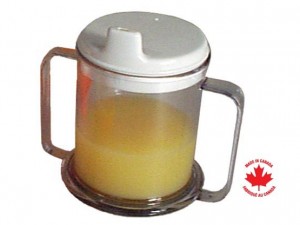 Double Handle Mug/Cup W/ Lid