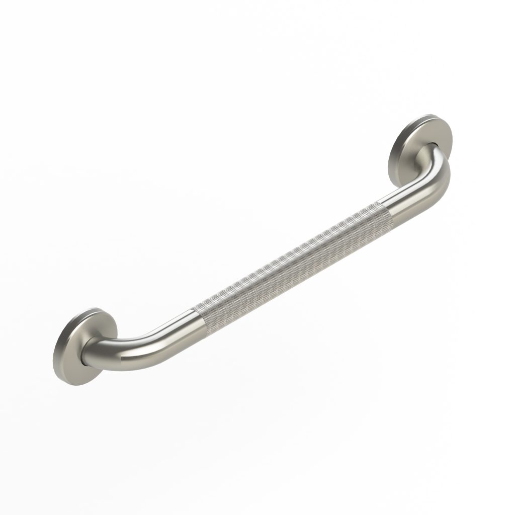 Easy Mount Stainless Steel Knurled Grab Bar