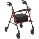 Adjustable Height Rollator, 6" Wheels