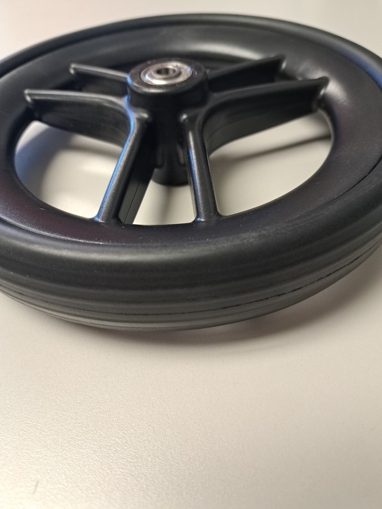 8" Wheel for Xpresso Lite Series & Older Trillium Type 3 Rollators (6-spoke lightly treaded)