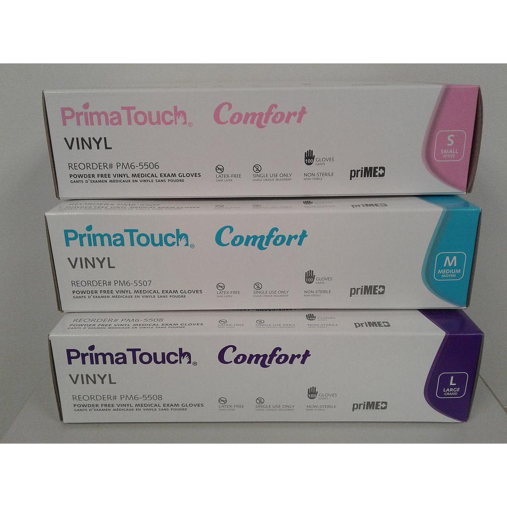 Non-Powdered Vinyl Exam Gloves Box/100