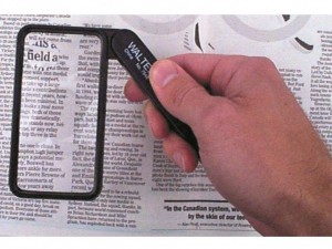 Rectangular Reading Glass (Magnifier) 2x with 4x Bifocal Area