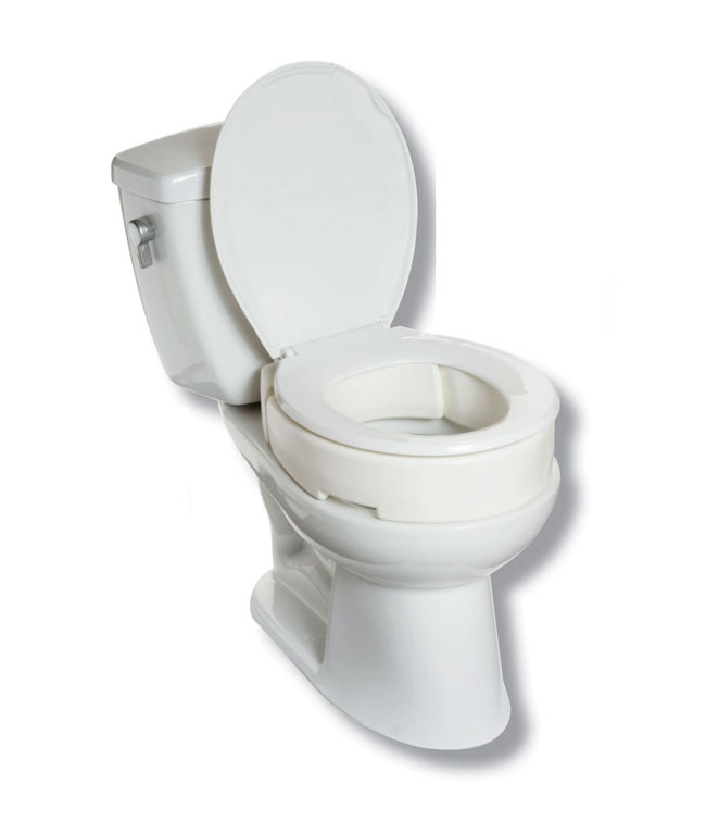 3.5&quot; Hinged Toilet Seat Elevator for Elongated Toilet Bowl