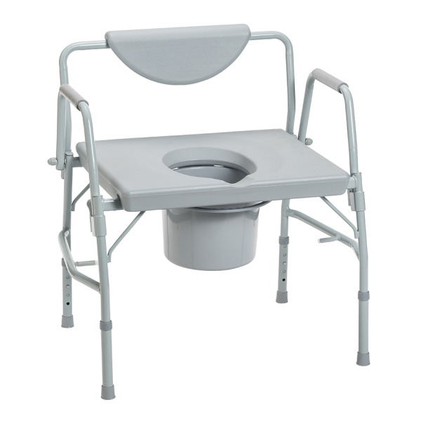 Deluxe Bariatric Drop-Arm Commode 