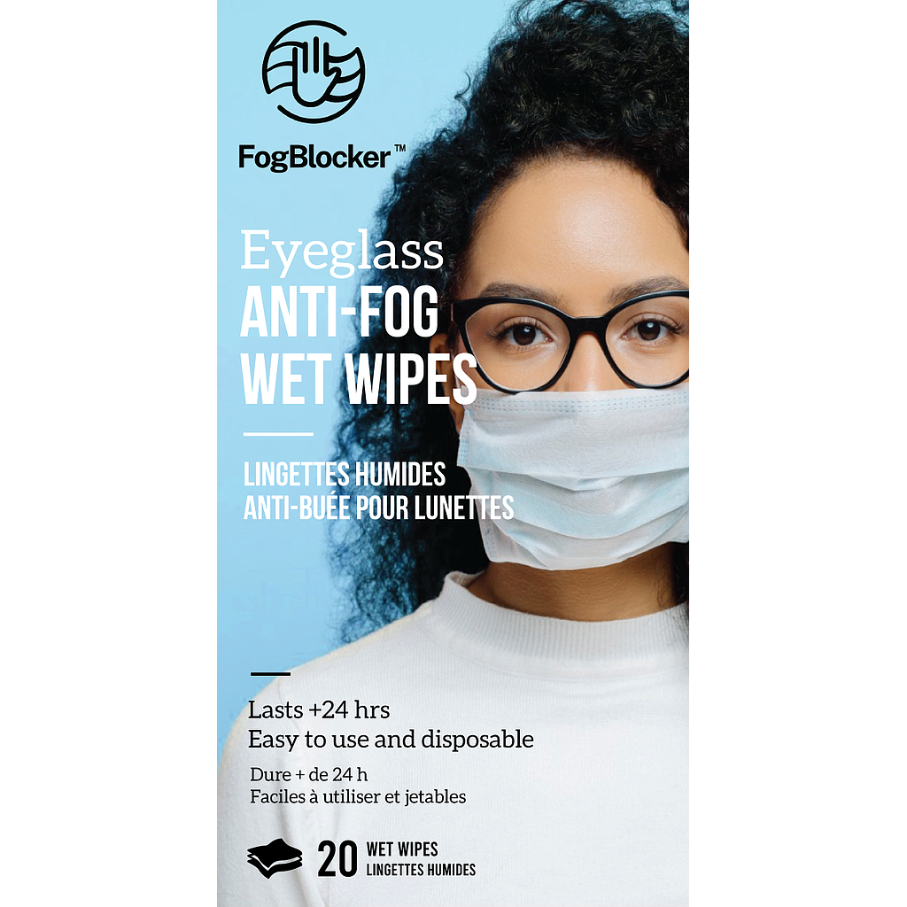 Fog Blocker Wet Wipes (package of 20)