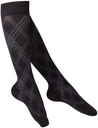 Ladies TOUCH Socks 20-30mmHg Black Modern Argyle