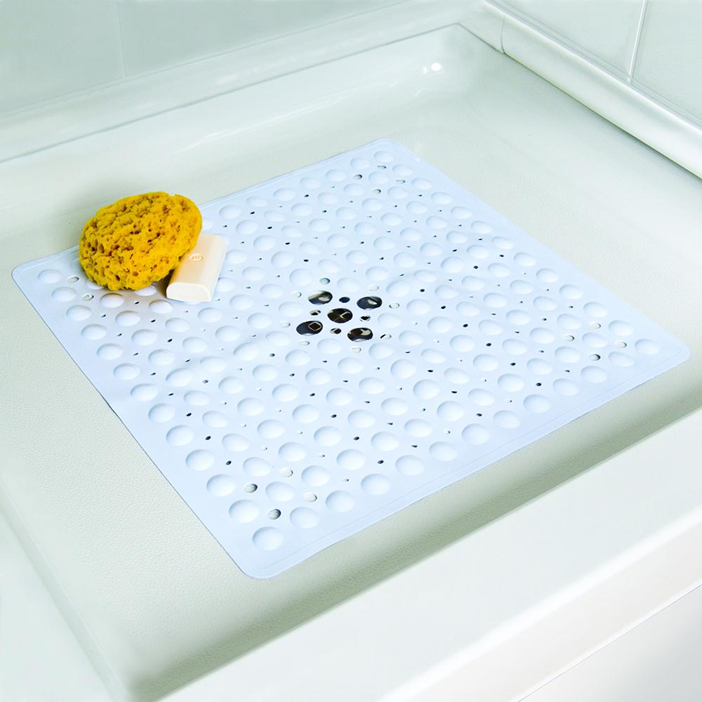 Deluxe Self Draining Shower Mat (21x21)