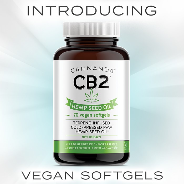 CB2 Hemp Seed Oil Vegan Softgels (70 capsules)