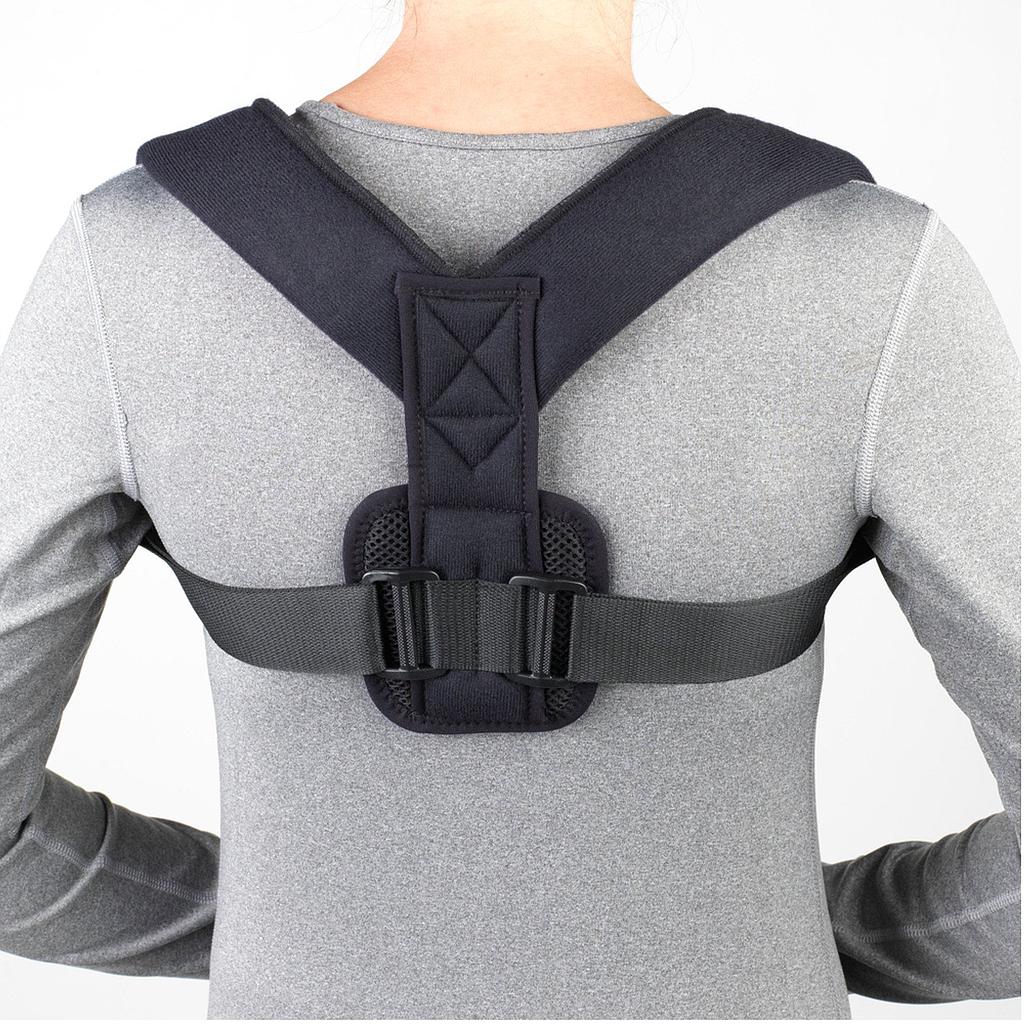FIGURE 8 CLAVICLE STRAP Black - Firm Posture Support 