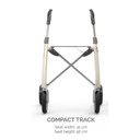 ByAcre Ultralight Compact Carbon Fiber Walker (22 Seat Height - 16 Seat Width)