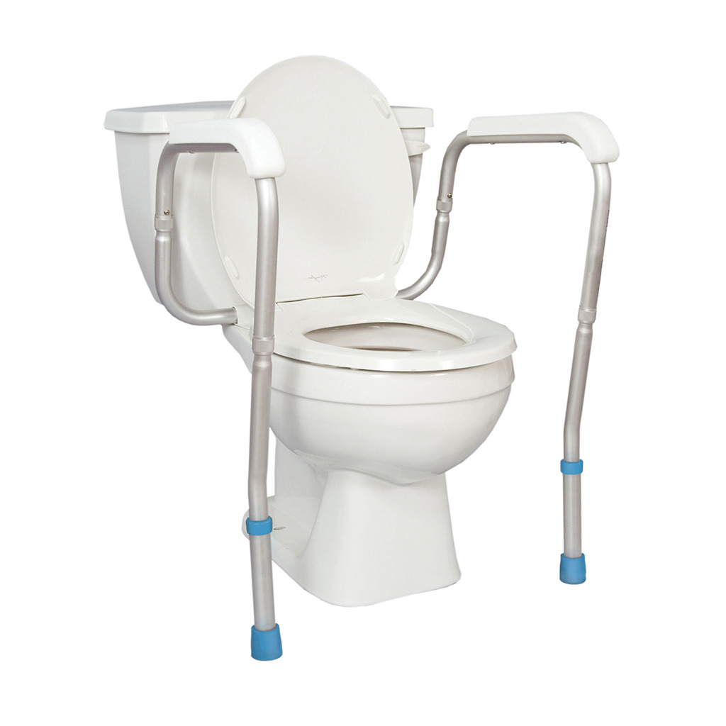AquaSense Adjustable Toilet Safety Frame/Rails, w/ adjustable legs