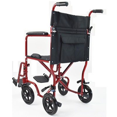 Invacare Lightweight Aluminum 22&quot;W Transport Wheelchair