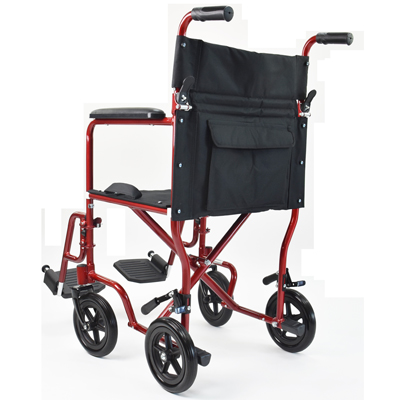 Invacare Lightweight Aluminum 22"W Transport Wheelchair