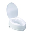 Raised Toilet Seat w/Lid, Clamp On, Fits Most Toilets