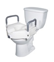 Locking Raised Toilet Seat with Removable Arms (Round/Elongated 4&quot; Rise)